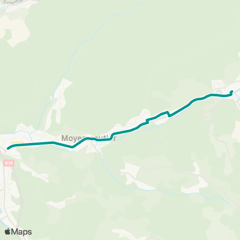 Sylvia - Lignes scolaires Moyenmoutier (les Enclos) – Senones map
