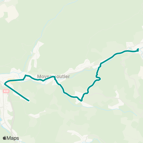 Sylvia - Lignes scolaires Moyenmoutier (le Petit Himbeaumont) – Senones map