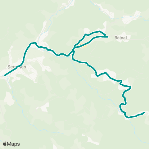 Sylvia - Lignes scolaires Saint-Stail – Senones map
