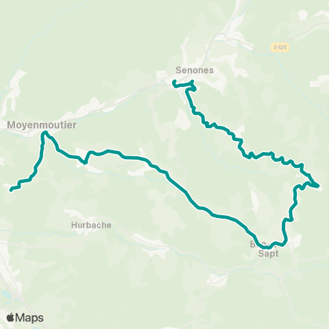 Sylvia - Lignes scolaires Ban-de-Sapt – Senones map
