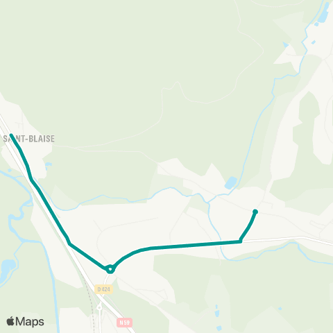 Sylvia - Lignes scolaires Moyenmoutier École des Trois Hameaux St Blaise – Rabodeau – St Prayel map