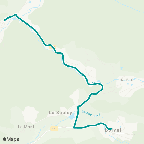 Sylvia - Lignes scolaires Belval – le Saulcy map