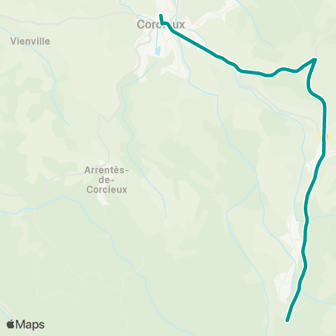 Sylvia - Lignes scolaires Biffontaine – Corcieux map