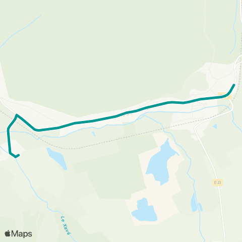 Sylvia - Lignes scolaires La Houssière map