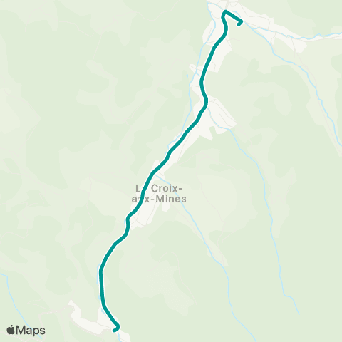 Sylvia - Lignes scolaires La Croix-aux-Mines – Ban-de-Laveline map