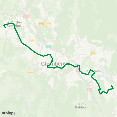 Synchro Challes Centre > de Gaulle map