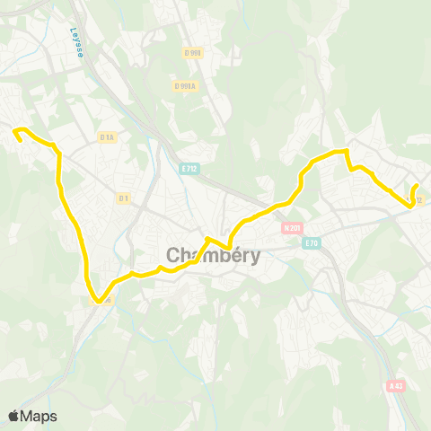 Synchro Chamoux > Plaine des sports map