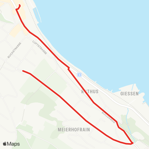 SZU - Sihltal Zürich Uetliberg Bahn Wädenswil, Bahnhof - Wädenswil, Campus Reidbach map