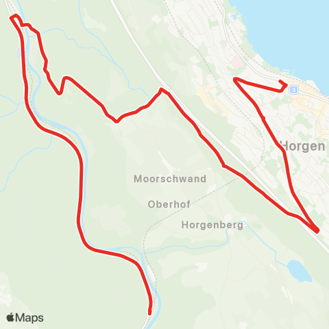 SZU - Sihltal Zürich Uetliberg Bahn Horgen, Bahnhof - Sihlbrugg, Alter Bahnhof map