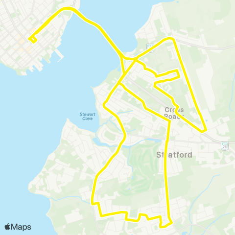 T3 Transit Stratford Kinlock map