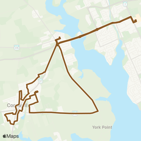 T3 Transit Cornwall map