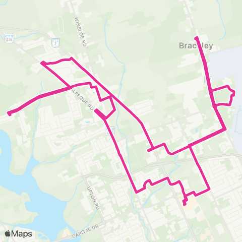 T3 Transit Sleepy Hollow - Winsloe - Airport map