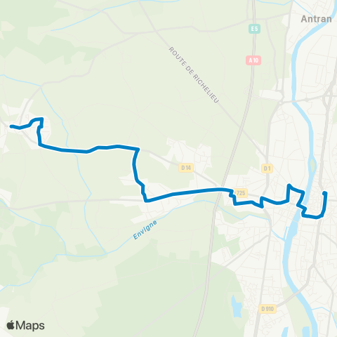 TAC Thuré Ctre / LPA de Thuré - Châtellerault Hôtel de ville map