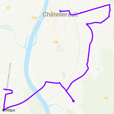 TAC Châtellerault Aquitaine - Hôtel de ville map