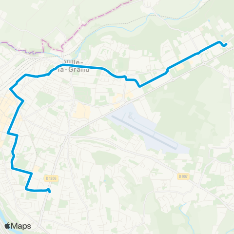 TAC Altéa P+R - Jean Monnet P+R map