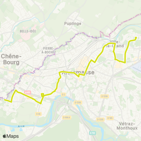 TAC Prés des Plans - Gaillard-Fossard map