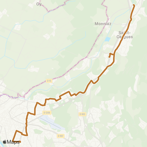 TAC Jean Monnet P+R - Altéa P+R / Machilly Gare map