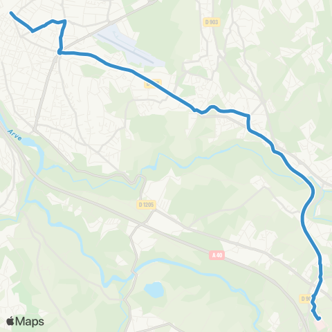 TAC Annemasse Gare - Hôp.-CHAL (Transport à la Demande) map