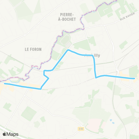 TAC Substitution Tramway 17 map