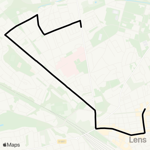 Tadao Navette Marché Lens map