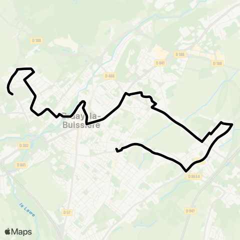 Tadao Navette Marché Bruay map