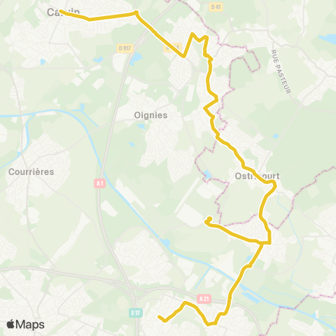 Tadao Scolaires  map