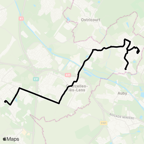 Tadao Scolaires  map