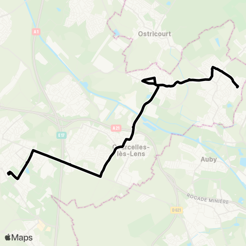 Tadao Scolaires  map
