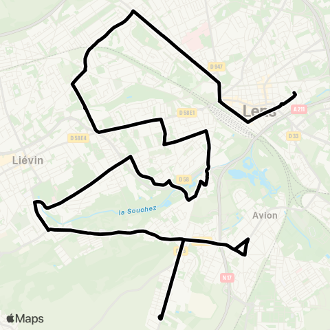 Tadao Scolaires  map