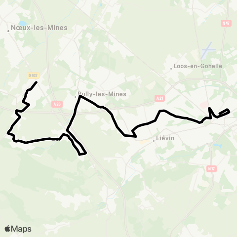 Tadao Scolaires  map