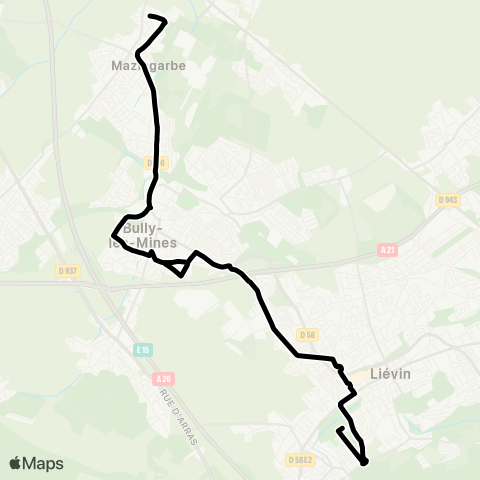 Tadao Scolaires  map