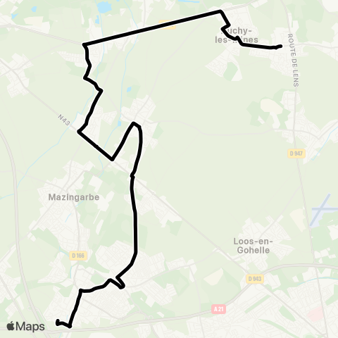 Tadao Scolaires  map