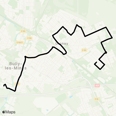 Tadao Scolaires  map