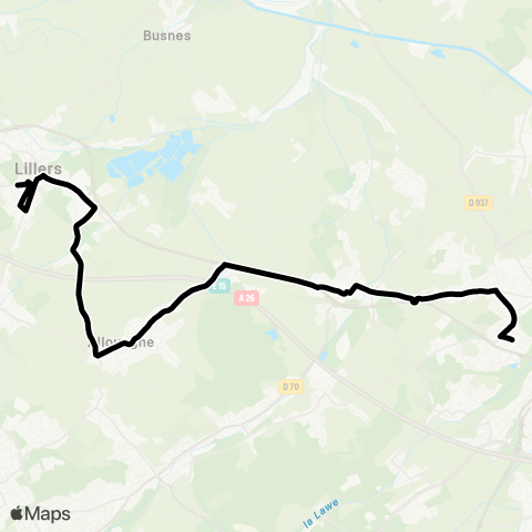 Tadao Scolaires  map