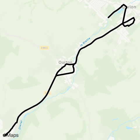Tadao Scolaires  map