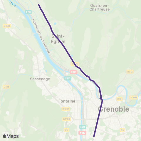 M Réso Navette Ligne E map