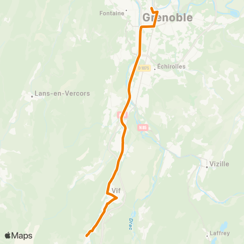 M Réso Grenoble Gares / St-Georges-de-Commiers Gare map