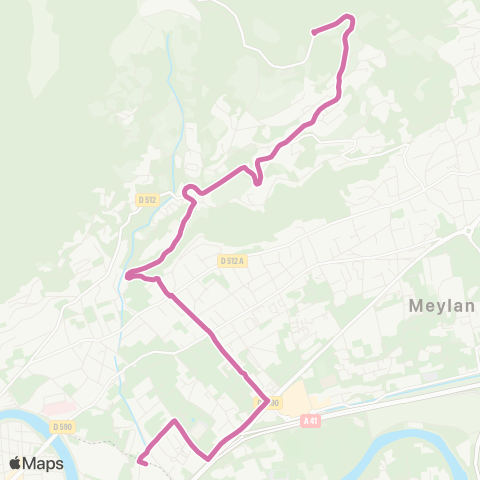 M Réso La Tronche Grand Sablon / Corenc la Garenne map