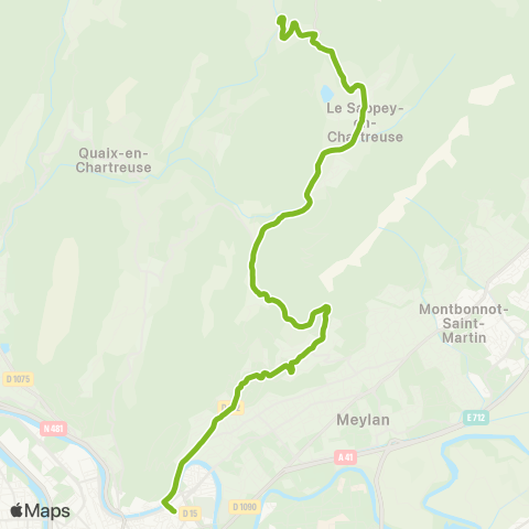 M Réso Grenoble Notre-Dame - Musée / Sarcenas Pont du Croz / Col de Pte map