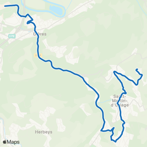 M Réso Le Pinet d'Uriage / Bibl. Université map