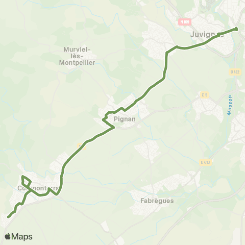 TaM Mosson - Cournonsec map