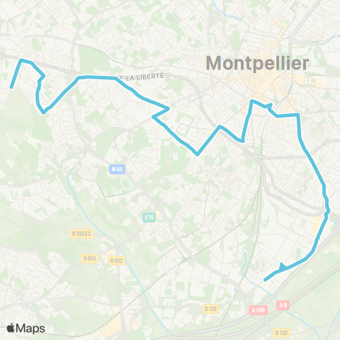 TaM La Martelle - Tournezy map