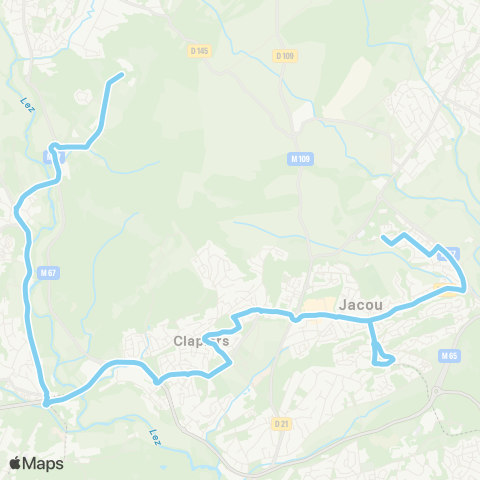 TaM Collège Pierre Mendès France - Cirad de Baillarguet map