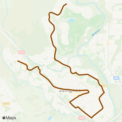 TaM Juvignac : Le Martinet - Courpouyran map