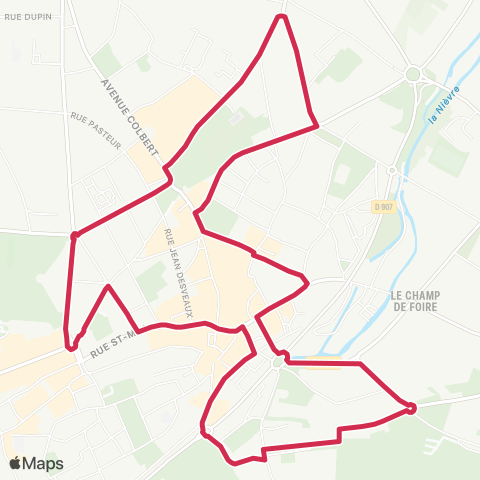 Tanéo Coursinelle map