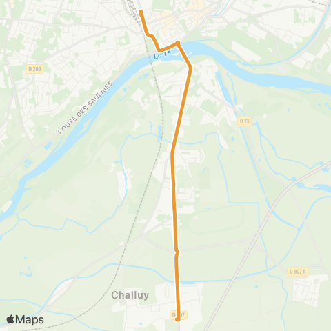 Tanéo Nevers Gares - LPA / LEGTA map