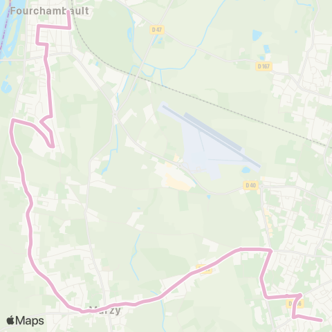 Tanéo Fourchambault Gare - Notre-Dame map