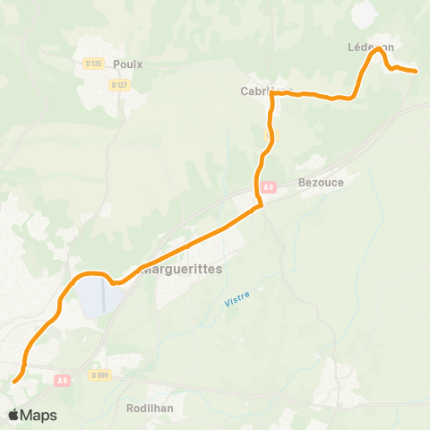 TanGO! Ledenon - Nîmes map