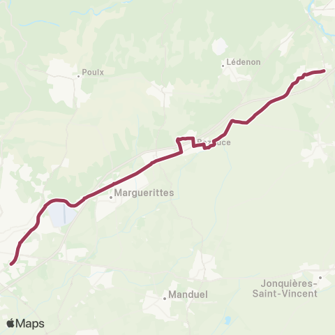 TanGO! Sernhac - Nîmes map