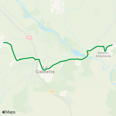 TanGO! Ste-Anastasie - St Genies de Malgoires map